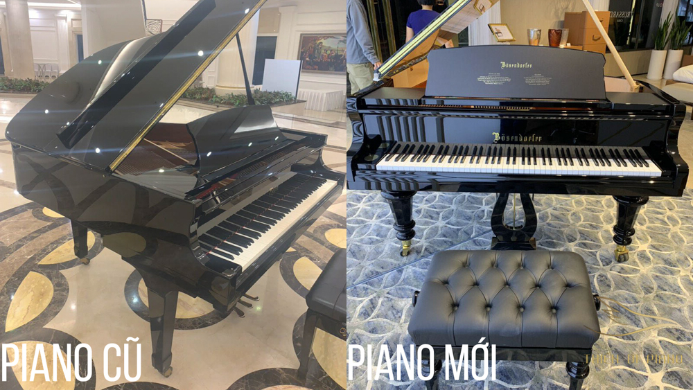 so sánh piano cũ và mới